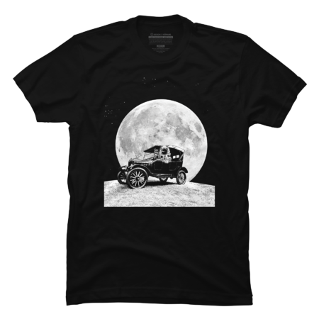 See you on the Moon - Old car - Model T - Spaceship, Astronaut - by Tfamtasy