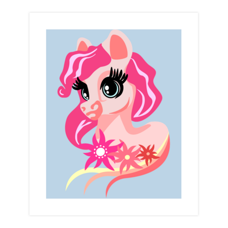 Cute tiny pink Pony