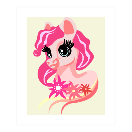 Cute tiny pink Pony