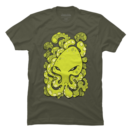 Octopus Squid Kraken Cthulhu Sea Creature - Lime Punch by BigNoseArt