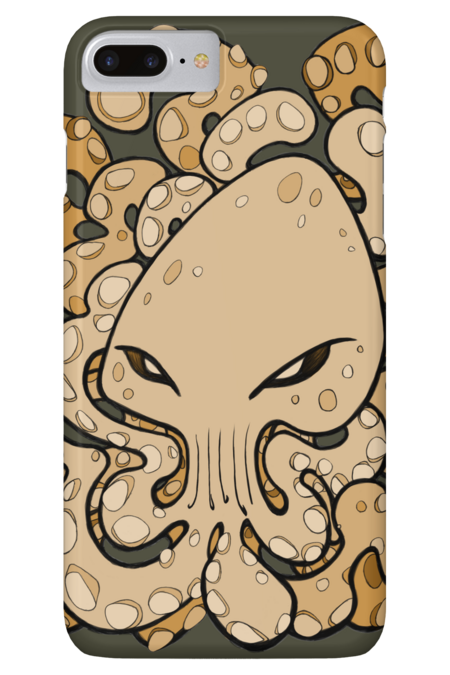 Octopus Squid Kraken Cthulhu Sea Creature - Warm Sand by BigNoseArt