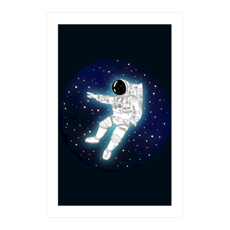 A Lonely Astronaut Lost In Space Adrift In The Universe by LittleBunnySunshine