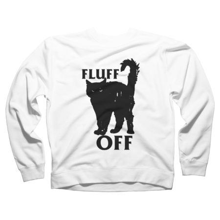 Fluff off Unique Funny Alternative Cat by RockNRawrl