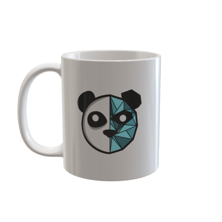 Geometric Panda Mug by unknowndeath