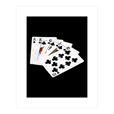 Poker Hands - Royal Flush Clubs