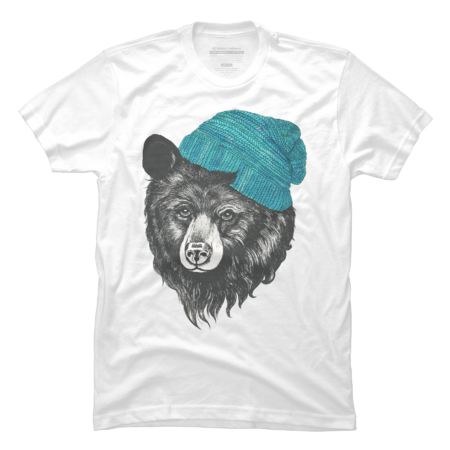 zissou the  bear in blue by lauragraves