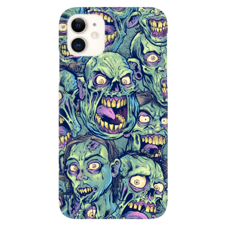 Evil Zombie Repeatable Pattern by flylanddesigns