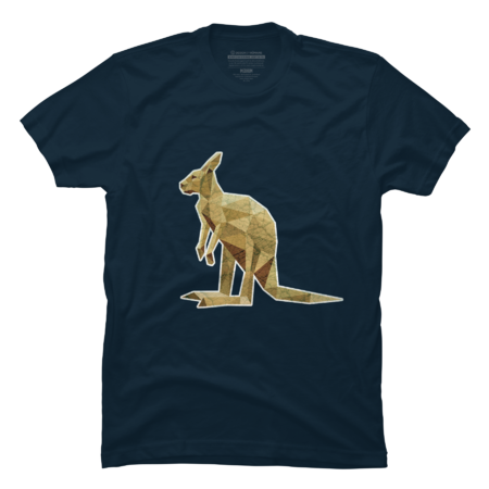 Kangaroo animal triangle low polygon style by Cundrawan