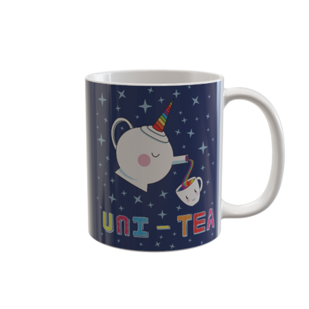Uni-Tea - Cute Unity Rainbow Tea Pot &amp; Cup by Jitterfly
