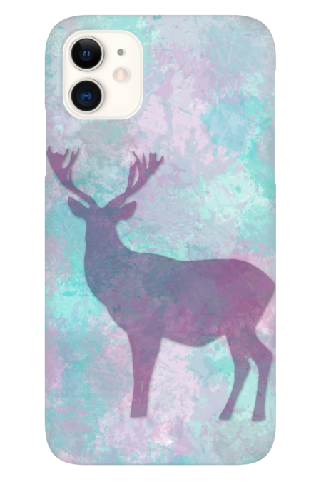Deer silhouette | pastel colors
