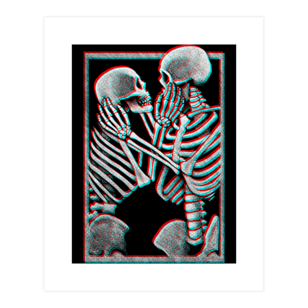 Skeleton Lovers 3D by Snazzygaz