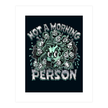 Coffee Medusa Hates Mornings by MudgeStudios