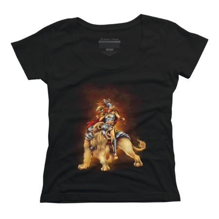 Beautiful Warrior Lion Rider by alienart