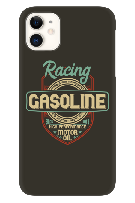 Racing gasoline and motor oil
