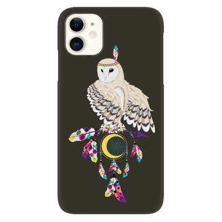 Owl on dreamcatcher by AnnArtshock