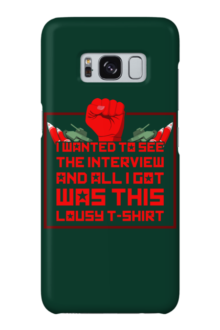I wanted to see the interview and all i got was this lousy t-shi by Bomdesignz