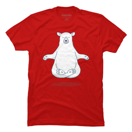 Levitating Meditating Polar Bear by Jitterfly
