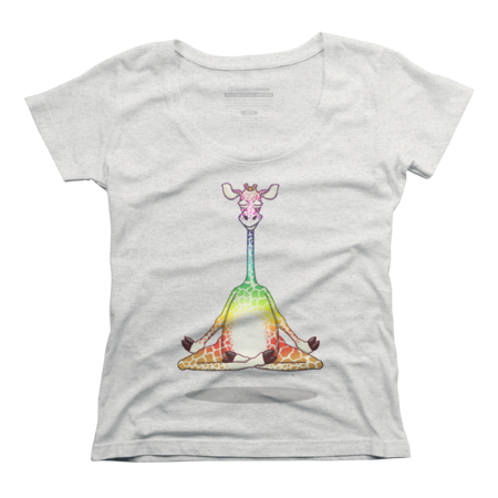 Levitating Meditating Rainbow Giraffe by Jitterfly